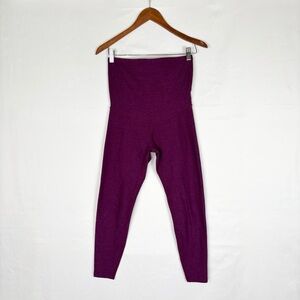 Beyond Yoga Spacedye Love the Bump Maternity Midi Legging Beet Size M